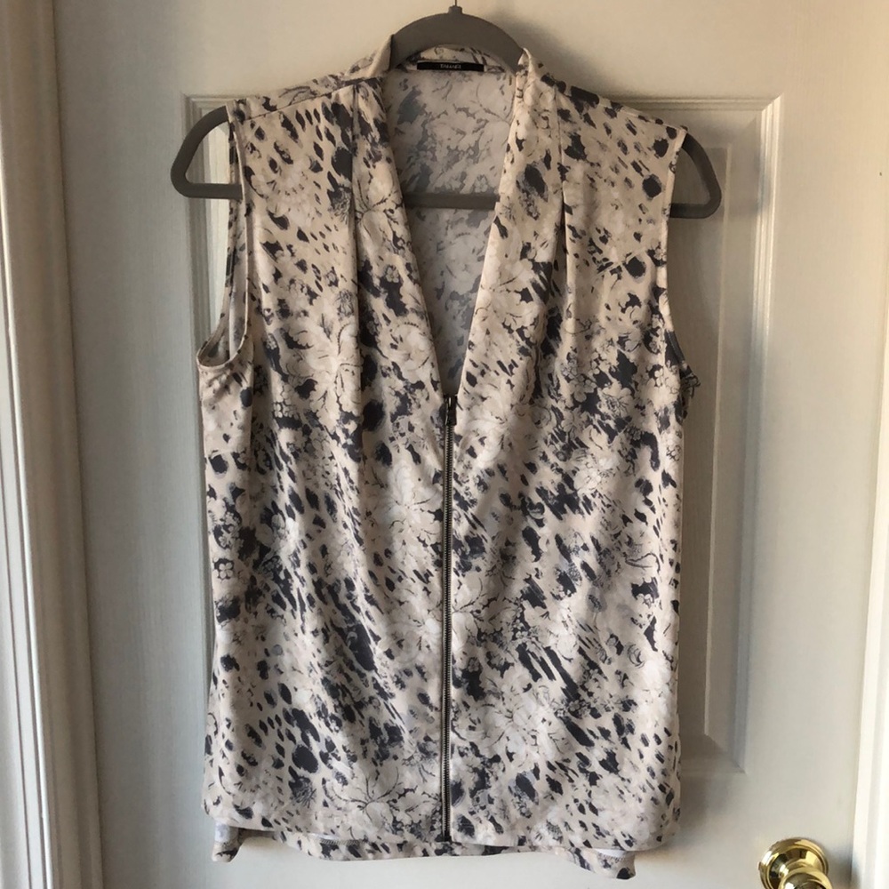 Tahari animal print tank